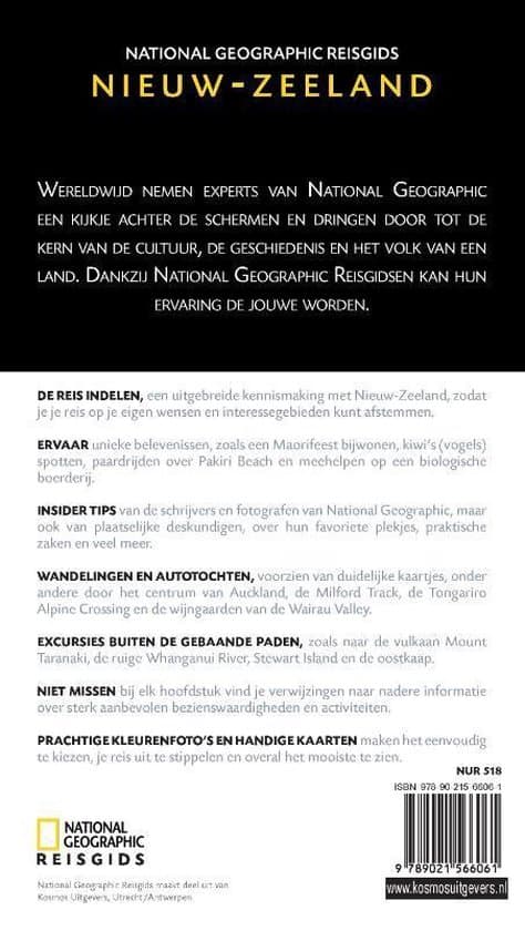 Reisgids Nieuw-Zeeland achterkant