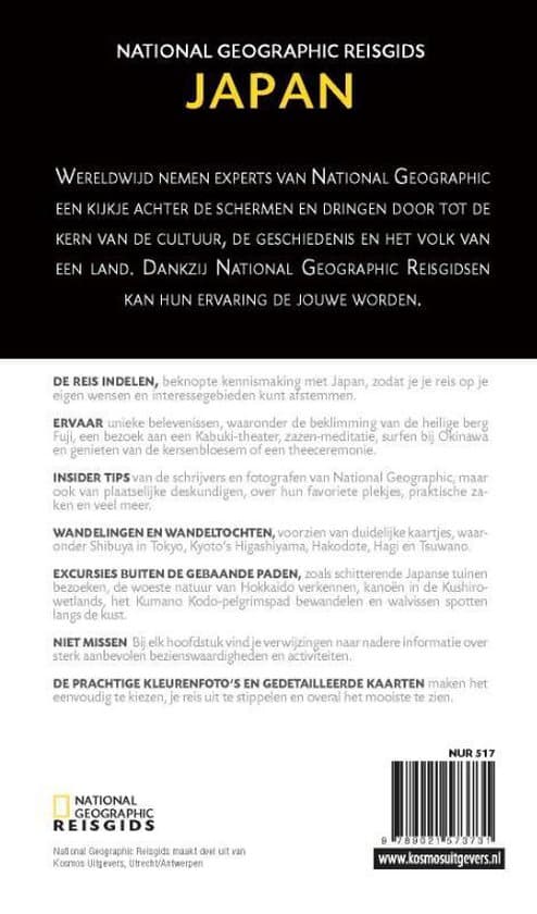 Reisgids Japan achterkant